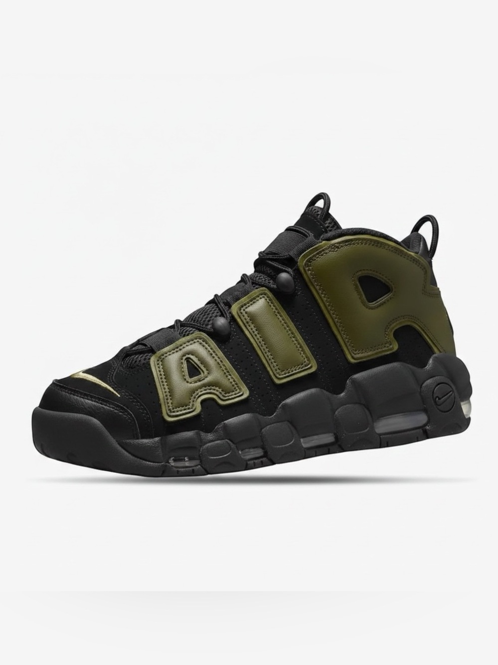 Nike Air More Uptempo Olive Green and Black